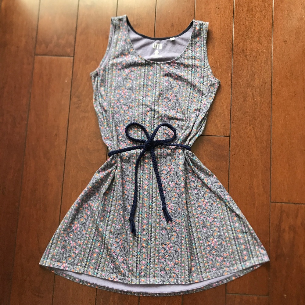 Uniqlo Purple Pattern Dress
